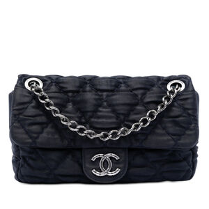 Pre-Loved Chanel Medium CC Quilted Satin Single Flap